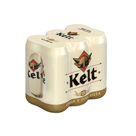Kelt 10 % pivo 500 ml vratná plechovka Kelt 10 % pivo 500 ml vratná plechovka