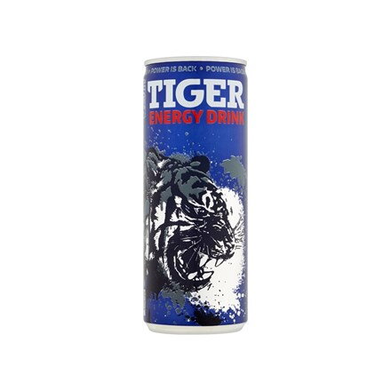 TIGER Classic energetický nápoj 250 ml vratná plechovka TIGER Classic energetický nápoj 250 ml vratná plechovka