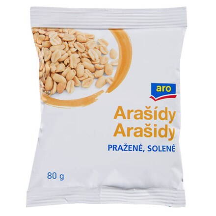 Arašidy pražené solené  80 g